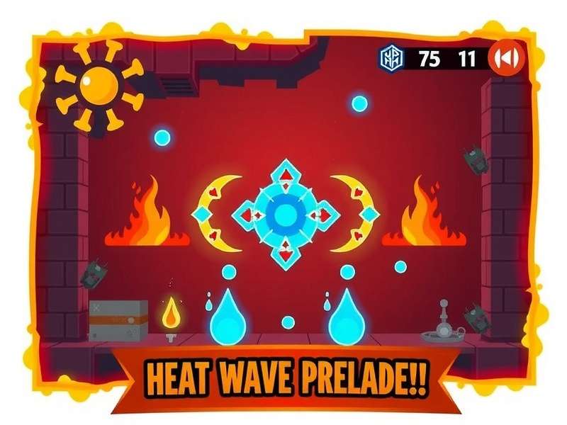 Heat Wave Defender gameplay screenshot showing survival mechanics